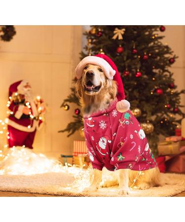 Supjade Christmas Sweater Dog Set - Cozy Winter Pet Costumes for Small/Medium Dogs & Cats - Warm Holiday Clothing - Buy Online on GoSupps.com
