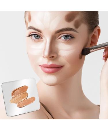 Buy Makeup Mixing Palette & Spatula - Stainless Steel Makeup Mixing Tray for Foundation Eyeshadow & Nail Art - International Shipping Available - Buy Online on GoSupps.com