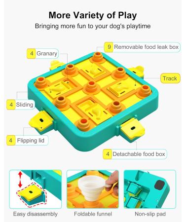 LACCEN Level 3 Interactive Dog Puzzle Toy for IQ Training - Treat Dispenser for Large, Medium, Small Dogs - Buy Online on GoSupps.com