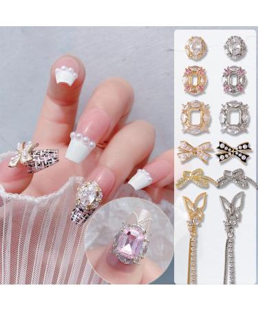 FEIlei Zircon Nail Rhinestones 3D Nail Charm Alloy Nail Jewelry Gem-Nail Art Decoration - Buy Online on GoSupps.com