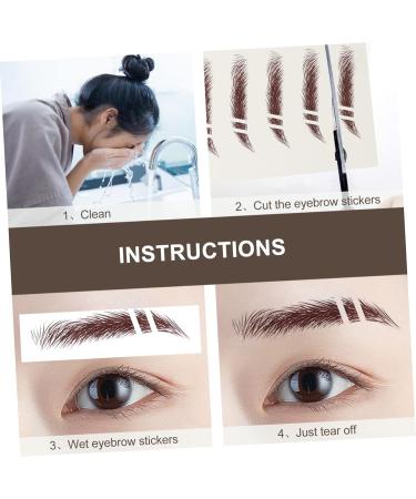 Beavorty Makeup Gadgets 6pcs Eyebrow Stickers Stickers 3d Eyebrows Stickers Imitation Eyebrow Tattoos Applique Makeup Stickers - Buy Online on GoSupps.com