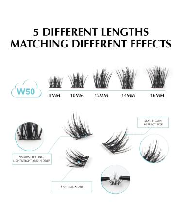 Oreola Single Eyelashes - 144 Pieces Cluster Super Thin Ribbon 8-16 mm DIY Eyelash Extensions for Beginners | International Shipping - Buy Online on GoSupps.com