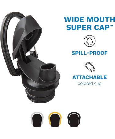 Vapur Solid Flexible Water Bottle with Carabiner - 1L (33 oz) Night Blue - Buy Online on GoSupps.com