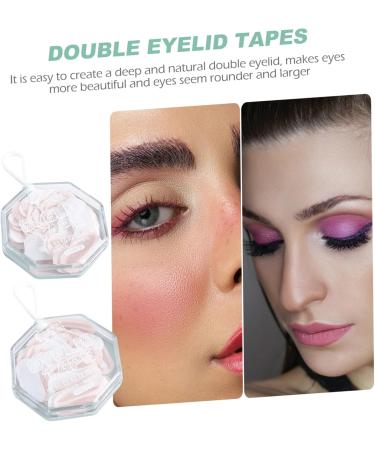 Beavorty Double Sided Tape 200 pairs Sided Beauty Double-eyelid Tape Eye Breath Strips Traceless Natural Lid of Single Strip - Buy Online on GoSupps.com