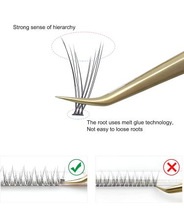 Natural Cluster Eyelash Extensions 8-14mm Mixed Pack - C Curl Fishtail Lashes 0.07mm - Buy Online on GoSupps.com