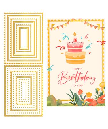 INFUNLY 13pcs Rectangle Hot Foil Plate  Glimmer Hot Foil Plates Bundle Pink Metal DIY Foil Paper Plate for DIY Embossing Scrapbooking Decor Greeting Cards Making