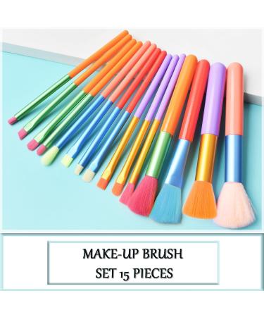 Professional Makeup Brushes Set of 15 Synthetic Bristles Quality Concealer Eyeshadow Brush Blush Brushes Makeup Brush Makeup Brush - Buy Online on GoSupps.com