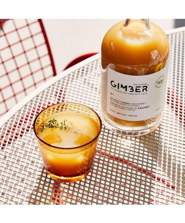 GIMBER Organic Ginger Concentrate 500 ml | Alcohol-Free Organic Drink Made from Ginger Lemon and Herbs | Premium Ginger Essence - Buy Online on GoSupps.com