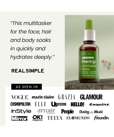 Hemp Seed Oil for Face & Skin 100% Made from Hemp Seed - Hemp Oil to Moisturize Hydrates & Boosts Elasticity of Skin - Pure & Unrefined Hemp Oil 30 ml - Buy Online on GoSupps.com
