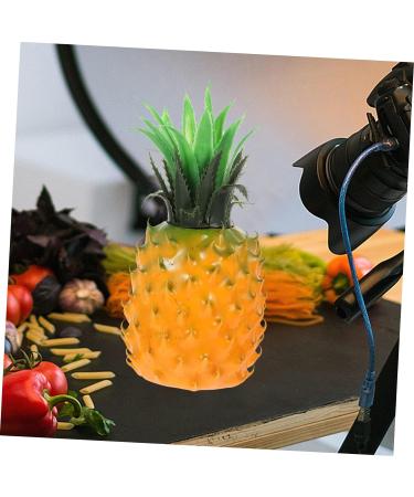 HOMSFOU Simulated Pineapple Ornaments Fake Fruit Model Succulent Decor Fake Fruit Decoration Pineapple Plant Light House Decorations for Home Fruit Shooting Prop Food Fake Apple Resin Orange 23X11X11CM - Buy Online on GoSupps.com