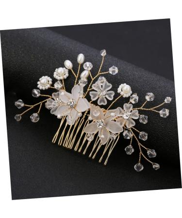 Beaupretty Bride Comb Comb Bridal Hair Comb Hair Comb for Crystal Hair Comb Wedding Hair Comb pearl hair Hair Bridal Hair Accessories - Buy Online on GoSupps.com