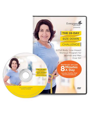 The 28 Day Size Down Challenge Low Impact Workout DVD for Women and Men  A Full Body Fitness Program for Seniors