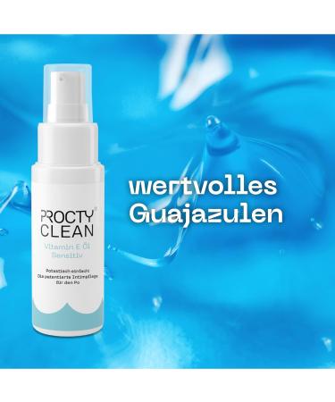 ProctyClean Vitamin E Oil for Intimate Care - Natural Alternative for Hemorrhoids & Anal Fissures - Soothing Relief for Men & Women - Buy Online on GoSupps.com