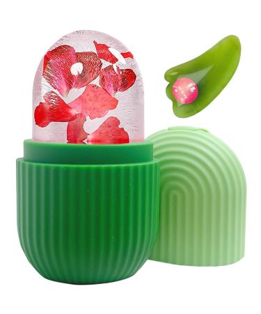 Keepaq ice scooter face ice scooter face eye skin ice facial scooter silicone Ice face scooter for pore lighten folds folding skin care B-green - Buy Online on GoSupps.com