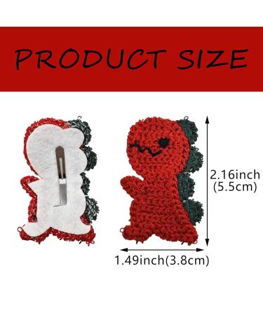 Dinosaur Hair Clips - 10 Pack Cute Animal Snap Hairpins for Girls & Women (5 Colors) - Buy Online on GoSupps.com