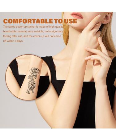 8pcs tatouage couverture du ruban tanche - des plaques respirantes et d'aspect naturel pour cacher des tatouages cicatrices et marques de naissance ultra-minces r utilisables - Buy Online on GoSupps.com