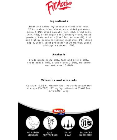 FitActive - Dog Food - Hypoallergenic Formula without Chicken - Senior/Light - Small Breeds - 11kg - Buy Online on GoSupps.com