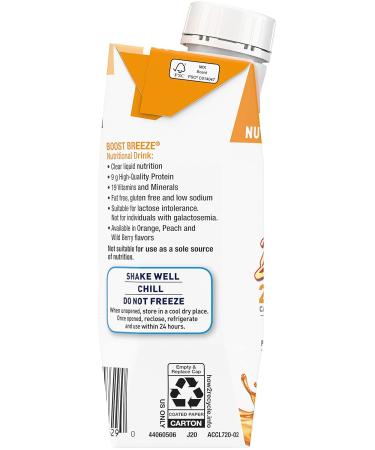 Boost Breeze Nutritional Drink (8 Fl Oz (Pack of 3) Orange) - Buy Online on GoSupps.com