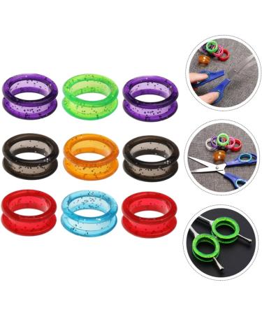 MipCase 18-Piece Non-Slip Silicone Thumb Scissors - Soft Protective Handles for Pet Grooming Stylist Tools - 2.8cm Rings in Assorted Colors - Buy Online on GoSupps.com