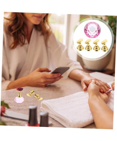 Beatifufu 1 Set Nail Holder Fingernail Stands Nail Training Holder Stand Magnetic Nail Gems for Nails Nail Tip Display Stand False Nail Painting Stand Nails Gems Crystal Easel Manicure 3.5X3.5X2CM Pink - Buy Online on GoSupps.com