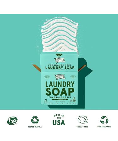 Ingredients Matter Fragrance-Free Laundry Soap Powder - 36 oz | Hypoallergenic, Natural & Eco-Friendly Detergent-Free Formula | Made in USA | 72 Loads Unscented - Buy Online on GoSupps.com