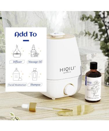 HIQILI 100% Pure Rose Essential Oil 100ml - Premium Grade Aromatherapy Oil for Skin, Hair, and Diffuser - Large Bottle with Dropper & Gift Box - 3.38 Fl Oz - Buy Online on GoSupps.com