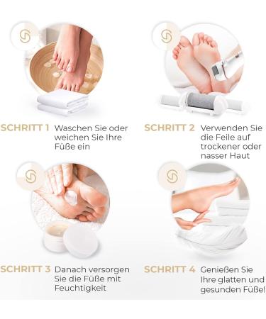 Essy Horn Skin Remover - Best Electrical Test Winner | 5 Replacement Rolls | Ultimate Foot Care & Pedicure Device - Buy Online on GoSupps.com