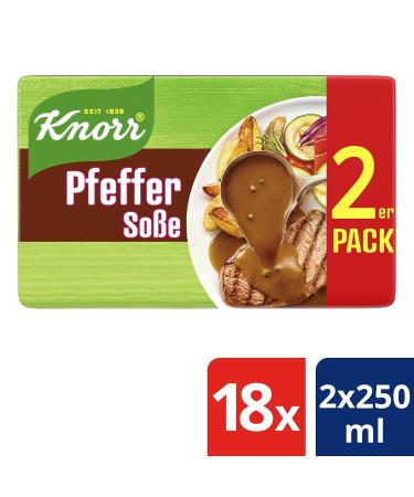 Knorr Pepper Sauce - Spicy Pepper Sauce Without Flavor Enhancers | 18x 2 Pack (46g) - International Shipping Available - Buy Online on GoSupps.com