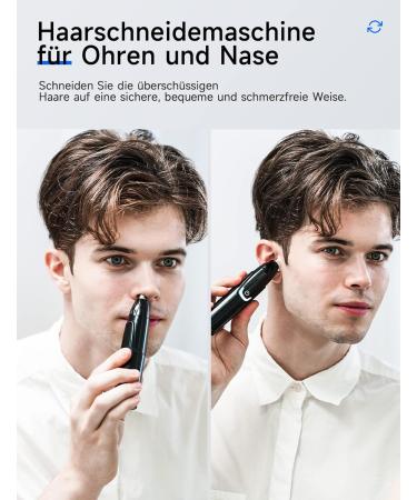 2023 Professional Ear and Nose Hair Trimmer Clipper for Men - Painless Facial & Eyebrow Grooming Tool in White - Buy Online on GoSupps.com