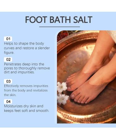 rabuu Foot Bath Salt Moisturizing and Firming Foot Care Promotes Blood Circulation and Detoxification for Everyone - Buy Online on GoSupps.com