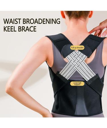 Adjustable Back Straightener Posture Corrector - Unisex Support for Spine Back & Shoulders | Ideal for Improved Posture & Comfort - Buy Online on GoSupps.com