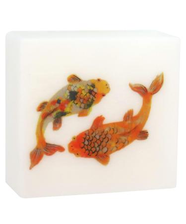 Bayberry Scented Glycerin Soap with Koi Fish Design