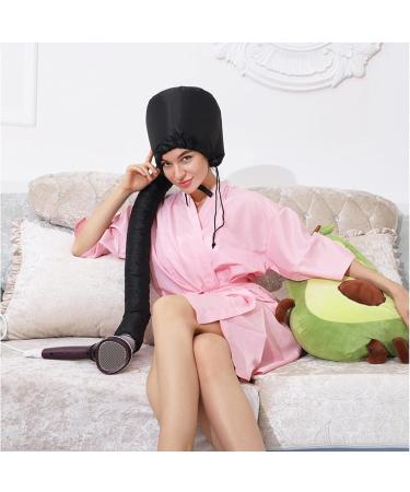 Soulta Satin Diffuser Drying Cap - 2023 New Curly Hair Diffuser for Hair Dryer - Speed Up Full Hair Drying - Universal Fit (Black) - Buy Online on GoSupps.com