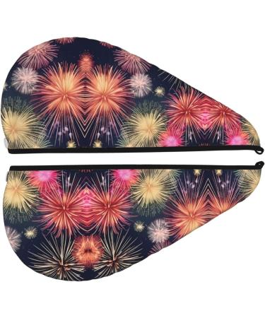 Firework Coral Velvet Dry Hair Cap | Ideal for Home Travel Pool Parties and Baths | Fast International Shipping - Buy Online on GoSupps.com