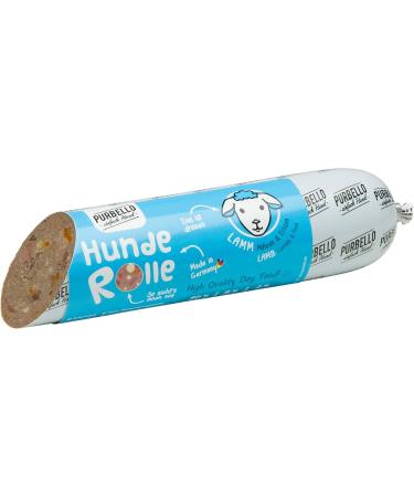 PURBELLO Dog Food Rolls - Lamb with Carrots and Peas - High Meat Monoprotein - Wet Dog Food - Cut Resistant and Grain Free Dog Sausage - 8 x 400g - Buy Online on GoSupps.com