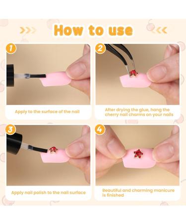 Buy TIESOME 40PCS Cherry Nail Charms Rhinestone - Shiny Nail Art Gems & Jewelry for DIY Crafts | International Shipping - Buy Online on GoSupps.com