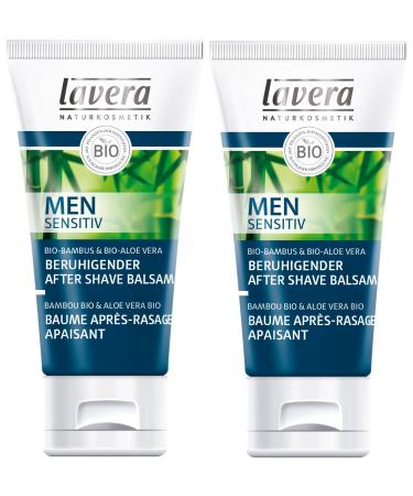 Lavera calming after shave balm men sensitive Beager skin reducing in front of Face care for men Suitable for sensitive skin vegan 2 Pack (2 x 50 ml) 1 piece (2 -pack)