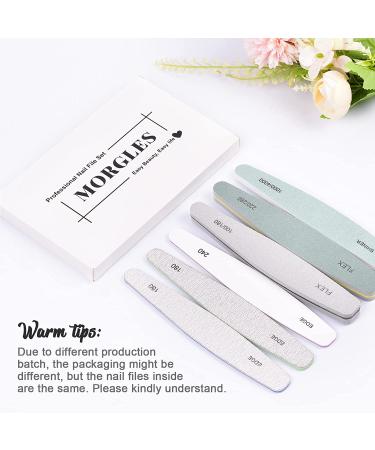 Nail Files MORGLES Emery Boards Professional Grit Nail File Pack - 6 Count - Buy Online on GoSupps.com