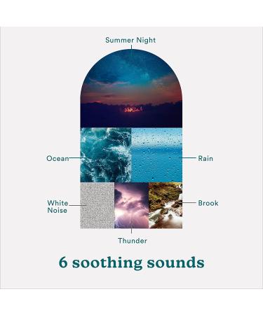 Homedics SoundSleep White Noise Machine - Portable Small Travel Sound Therapy with 6 Nature Sounds for Home, Office, Nursery - Silver - Buy Online on GoSupps.com