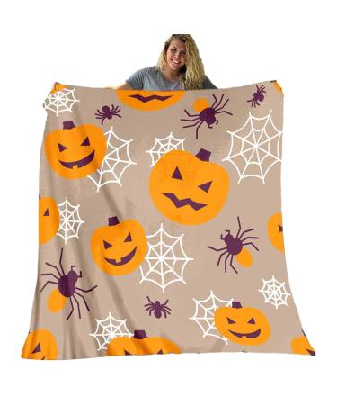 Facynde Halloween-Wurd |Warm cozy fluffy blanket breathable |Breathable and lightfast silky and fluffy Halloween ceiling for camping learning reading a a