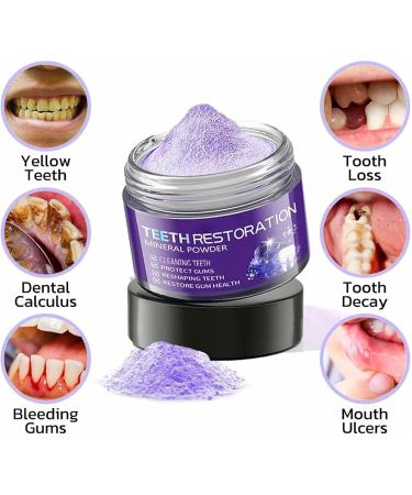 Mineral Tooth Powder Tooth Restoration Mineral Powder Teeth Whitening Mineral Powder Tooth Stain Remover Powder Protects Gums and Freshens Breath - Buy Online on GoSupps.com