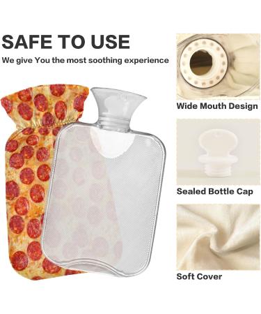 Naanle 2L Transparent Hot Water Bottle - Large Bed Warmer for Pain Relief & Cold Therapy | Ideal for Hands & Feet - Buy Online on GoSupps.com