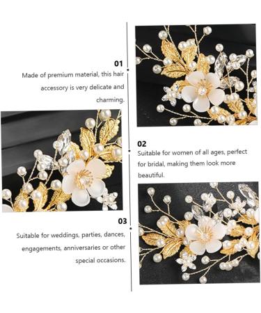 FRCOLOR Rhinestone Pearl Hair Comb Combs for Women Rhinestone Hair Clip Crystal Hair Accessories French Hair Pin Wedding Hair Clip Tiara Bridal Headdress Bride Loose Hair Rhinestones White - Buy Online on GoSupps.com