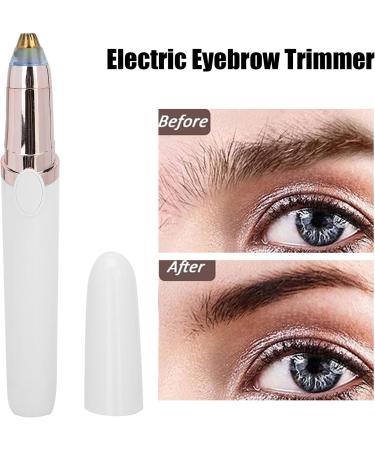 Eyebrow epilator Painless hair removal Facial epilator with LED light Small and portable cuts nose and ear hair for Removing hair from small body parts(white) - Buy Online on GoSupps.com