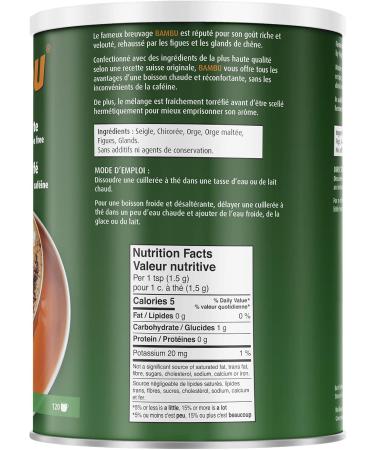 A.Vogel Bambu - Caffeine Free Instant Coffee Substitute - 200G (100 g (Pack of 1)) - Buy Online on GoSupps.com