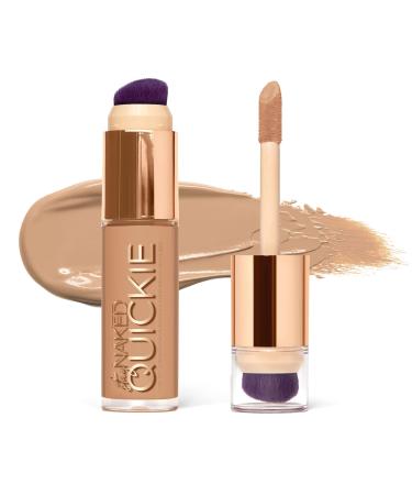Urban Decay Quickie 24HR Multi-Use Full Coverage Concealer   Waterproof   Dual-Ended with Brush - Hydrating with Vitamin E - Natural Finish - Vegan & Cruelty Free 30NN (light neutral)
