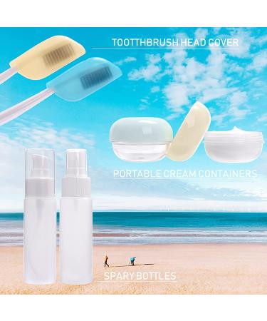Valourgo 10 Pack TSA Approved Travel Bottles Set - 3oz Leak Proof Containers for Toiletries - Portable Size for Face Cream, Lotion, Shampoo & Conditioner - With Labels - Buy Online on GoSupps.com