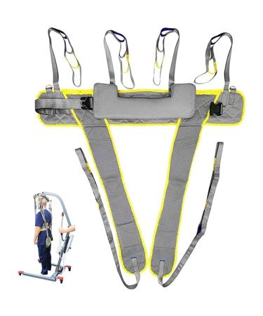 Full Body Patient Lift Sling Mesh Bath Commode Sling Divided Leg Sling Patient Hoist Sling Stair Transfer Belt for Nursing Bariatric Elderly Disabled and Paralysed