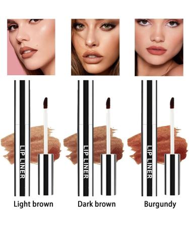  HLYICRQ Detachable Lip Liner 3 Pcs Detachable Lip Liner Peel Off Lip Liner Stain Long Lasting and Pigmented Lip Pencil Long Lasting Lip Stain (3 Colors) - Buy Online on GoSupps.com