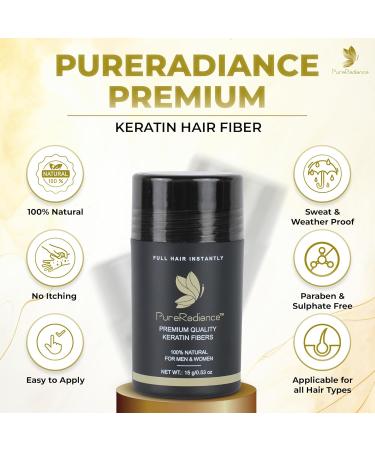 Hair Fiber for Thinning Hair | 15g Instant Volume & Strong Hold | Sweat Proof Light Brown Hair Building Fibers - Buy Online on GoSupps.com